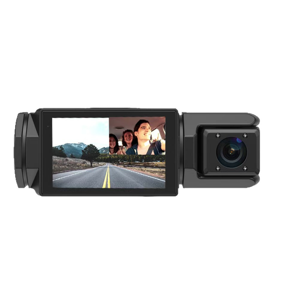 Dash camera, screen side